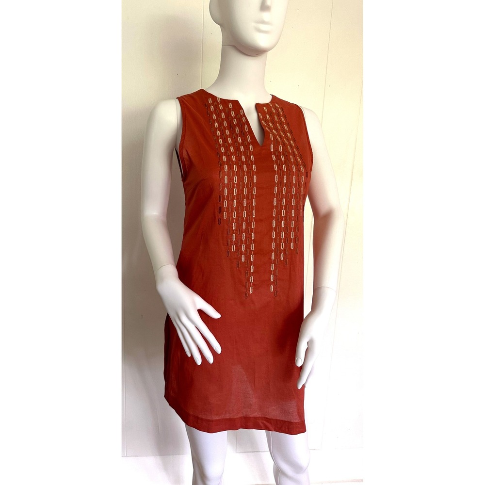 Mini Sleeveless Tunic Dress - Size: Small‎